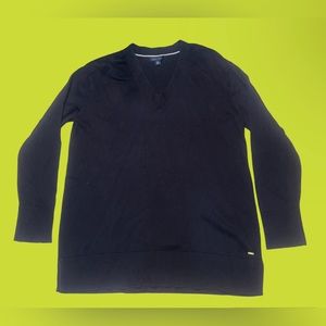 Tommy Hilfiger V-Neck Knitwear Sweater | Women| black | size:XL